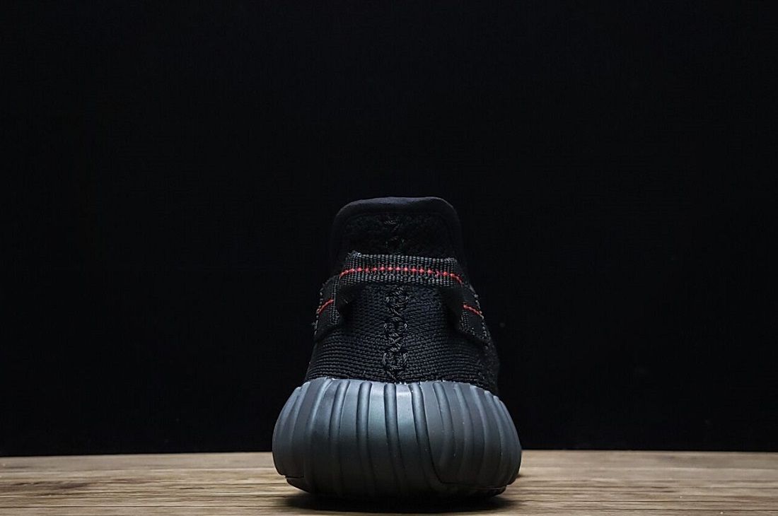 Fake Yeezy Boost 350 V2 Bred Black Red for Sale (4)